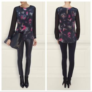 LK Bennett Eldora Silk Blouse Size 4 New!